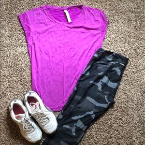 Neon Purple Under Armor Tee